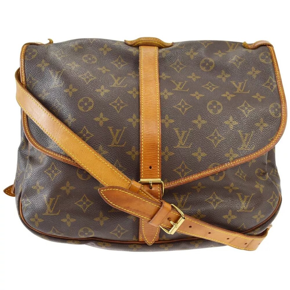 Auth Louis Vuitton SAUMUR 35 MESSENGER SHOULDER BAG MONOGRAM